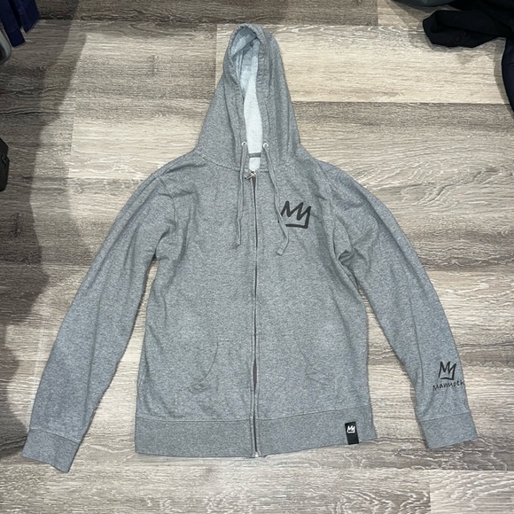 Mammoth Grey Zip Up Jacket Large - Picture 1 of 9